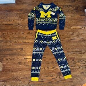 Tipsy Elves University of Michigan sweater set- medium